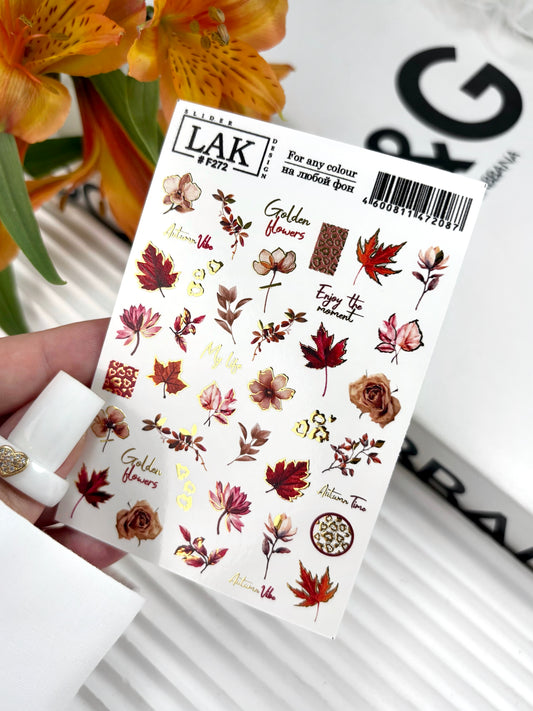 Pegatinas para uñas Lak Slider #F272