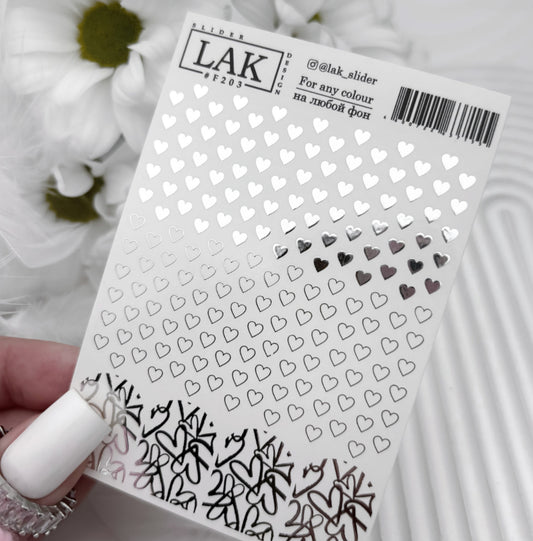Lak Slider #F203 PEGATINAS PARA UÑAS