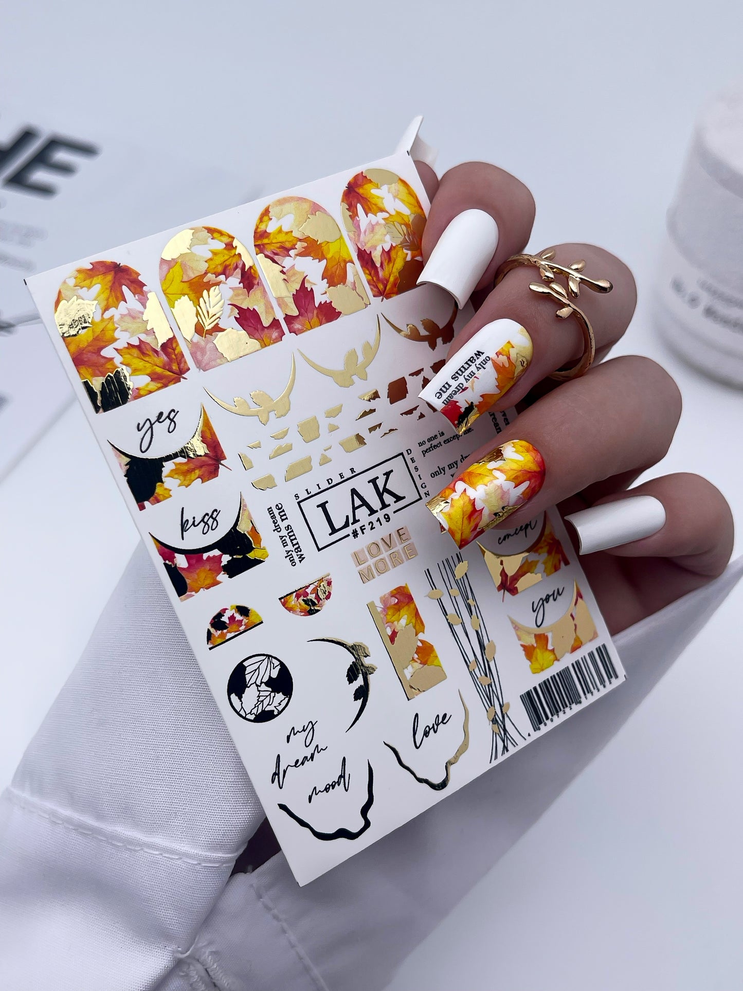 Pegatinas para uñas Lak Slider #F219