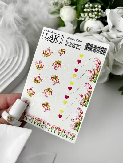 Lak Slider #F253 NAIL STICKERS